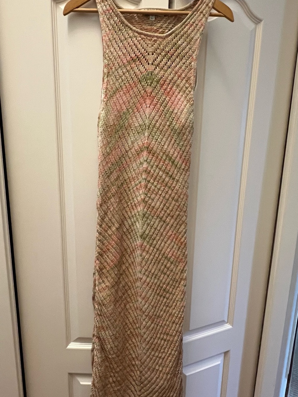 C&C California Pink, Green and Cream Knit Layering Top with Lining - Dress